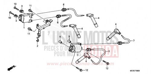 BOBINE D'ALLUMAGE ST1300AE de 2014